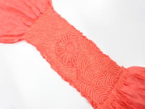 正絹　絞り　帯揚げ